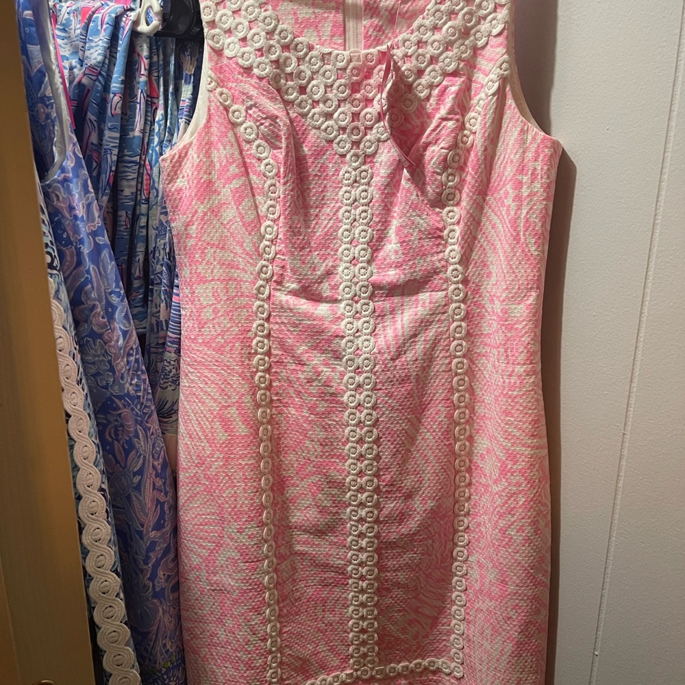 Lilly Pulitzer Pink and White Mini Dress